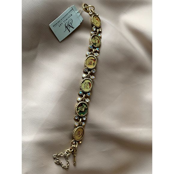 SOLD NWT Maximal Art Santa Claus Christmas Painting Bracelet - Picture 1 of 6